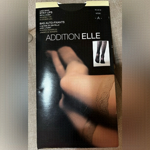 Lace Band Black Panty-hose